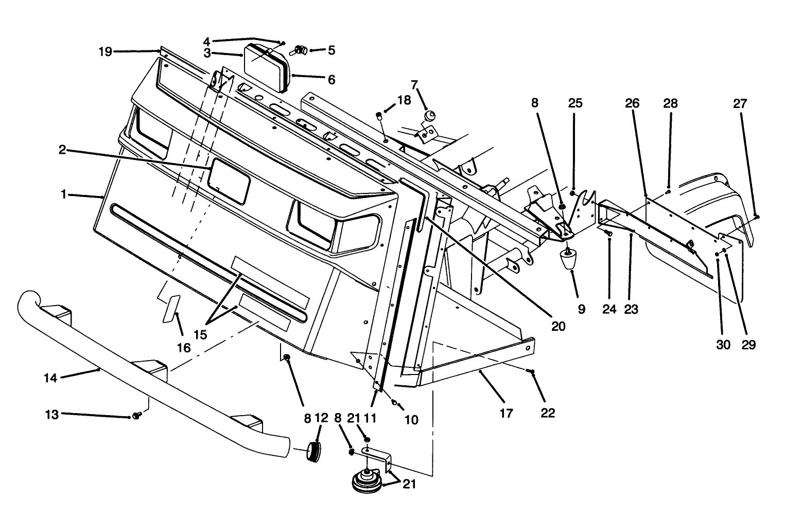 Front Bumper & Hood Assembly