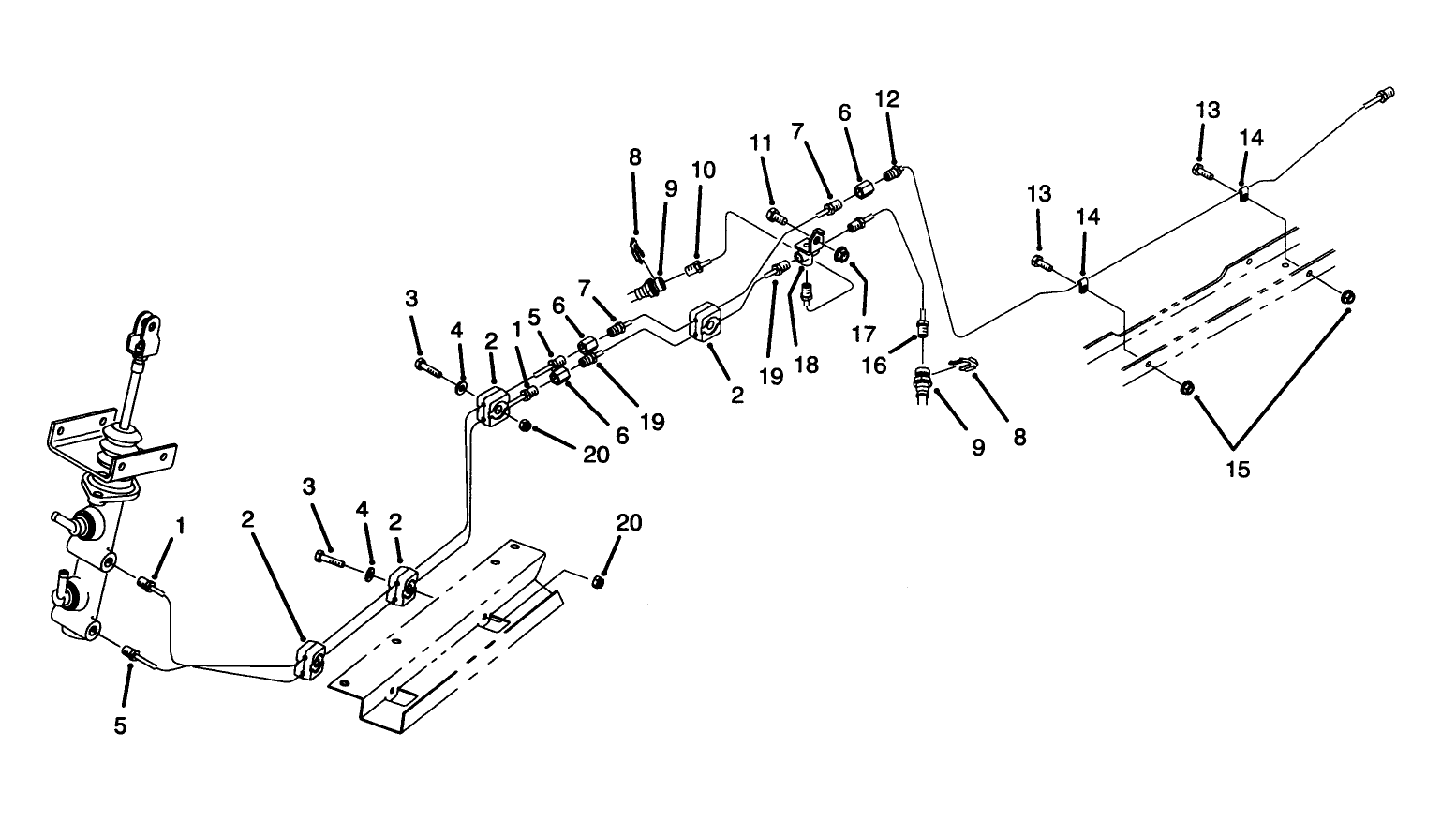 Hydraulic Brake Line Routing Assembly