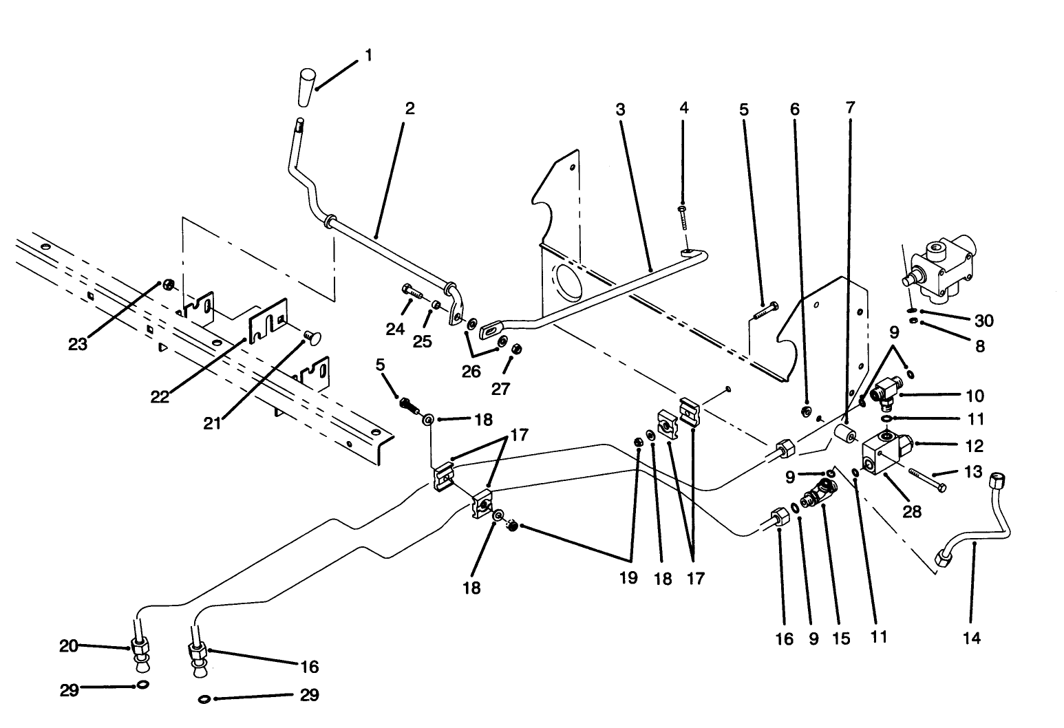 Lift Valve Linkage Assembly