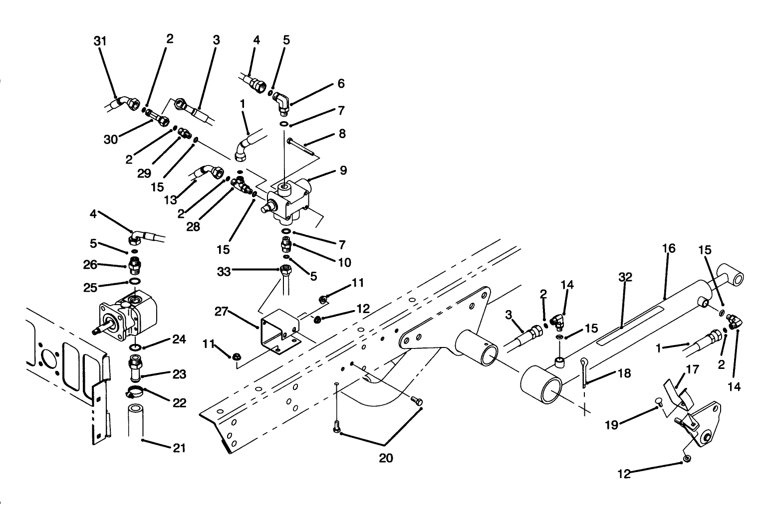 Lift Valve & Cylinder Assembly