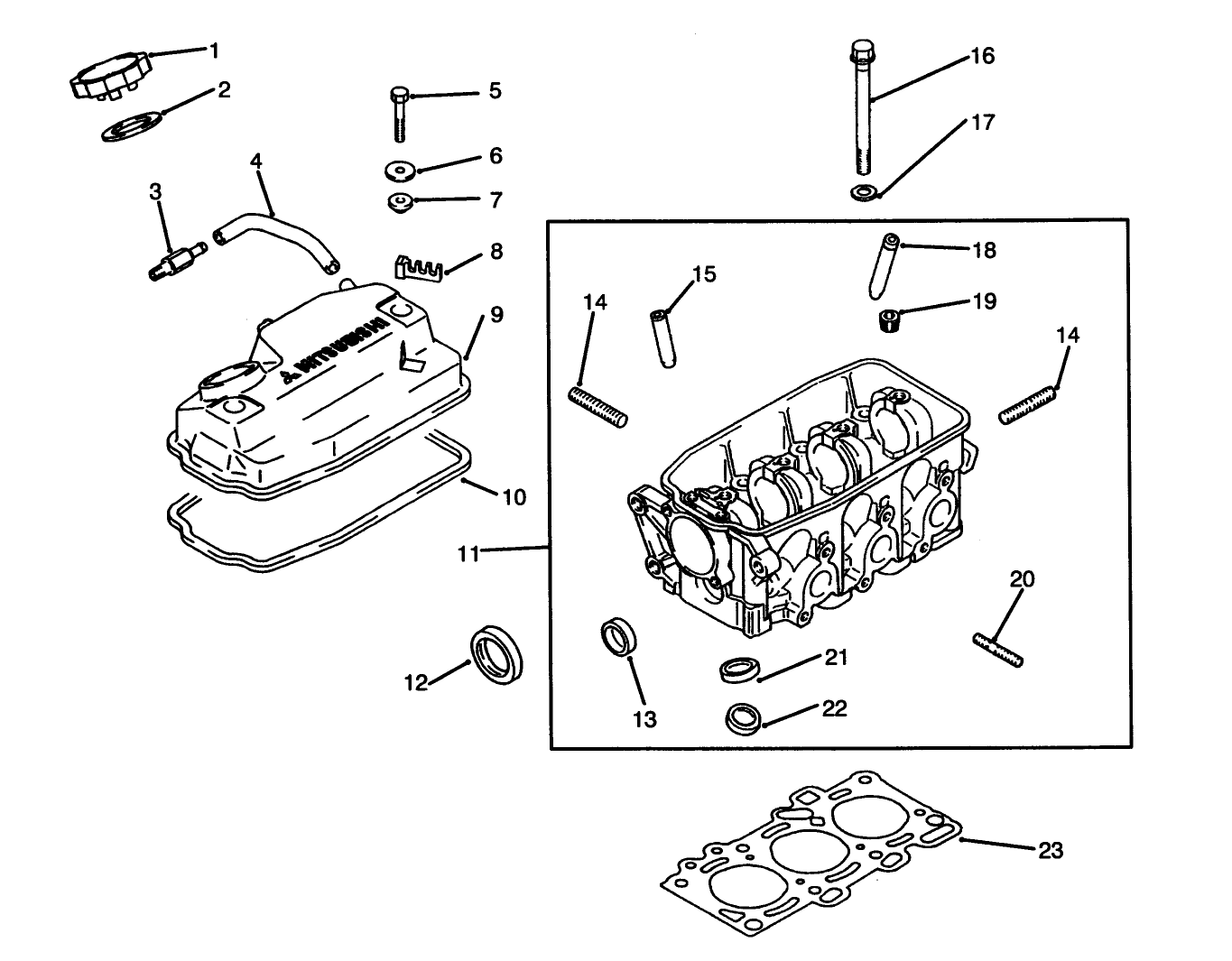 Rocker Cover & Cylinder Head Assembly