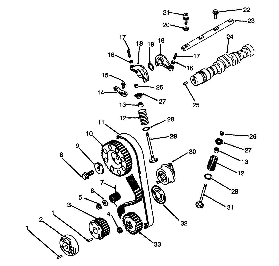 Camshaft & Valves Assembly