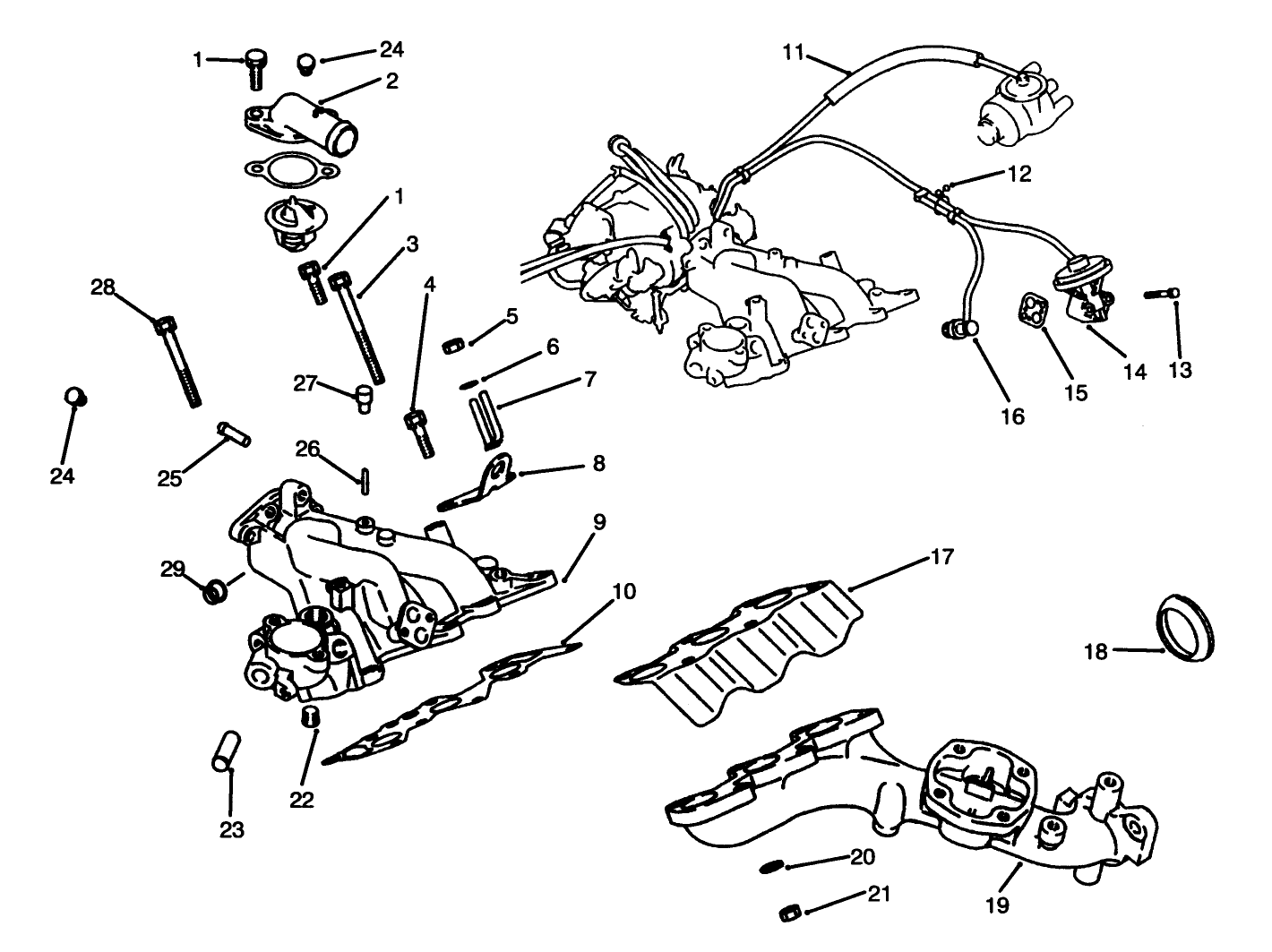 Exhaust & Intake Manifold Assembly