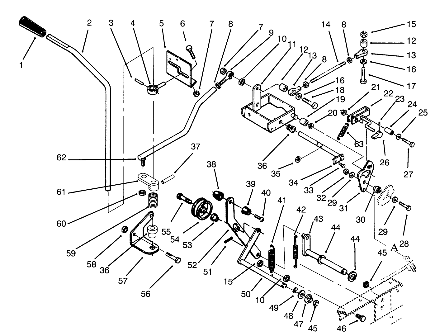 Clutch, Brake Motion Control Linkage