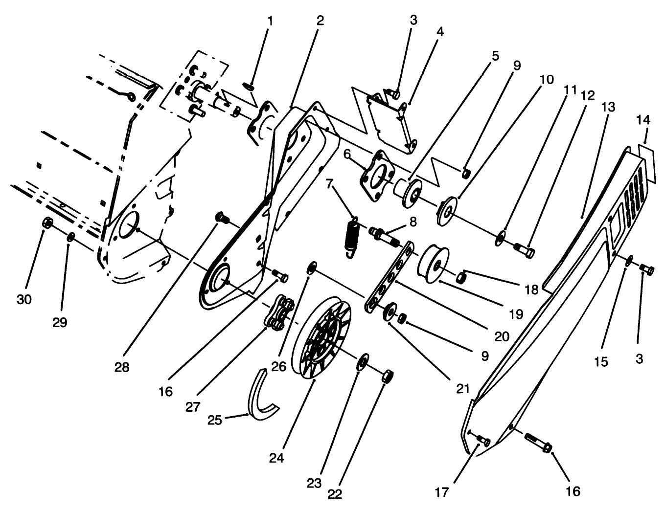 Pulley & Belt Cover Assembly