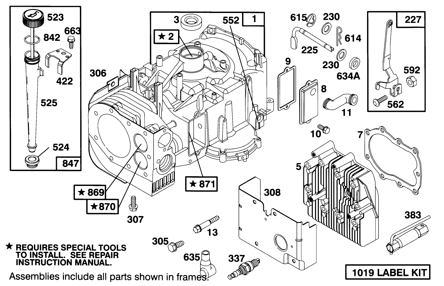Engine Briggs & Stratton Model 283707-0156-01