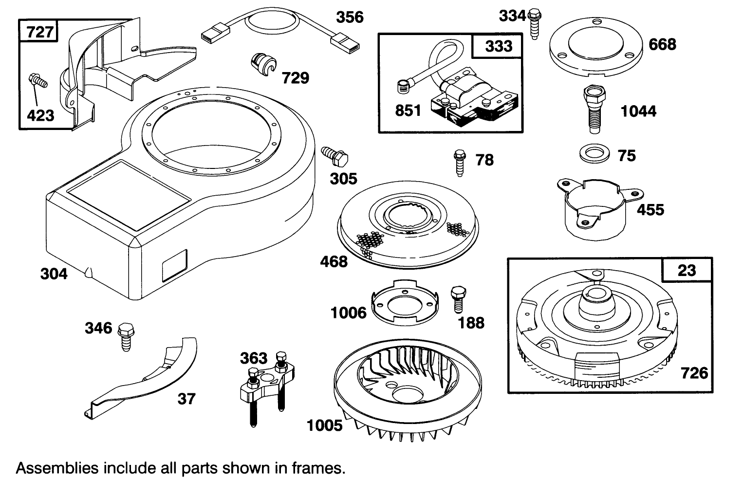 Engine Briggs & Stratton Model 283707-0156-01