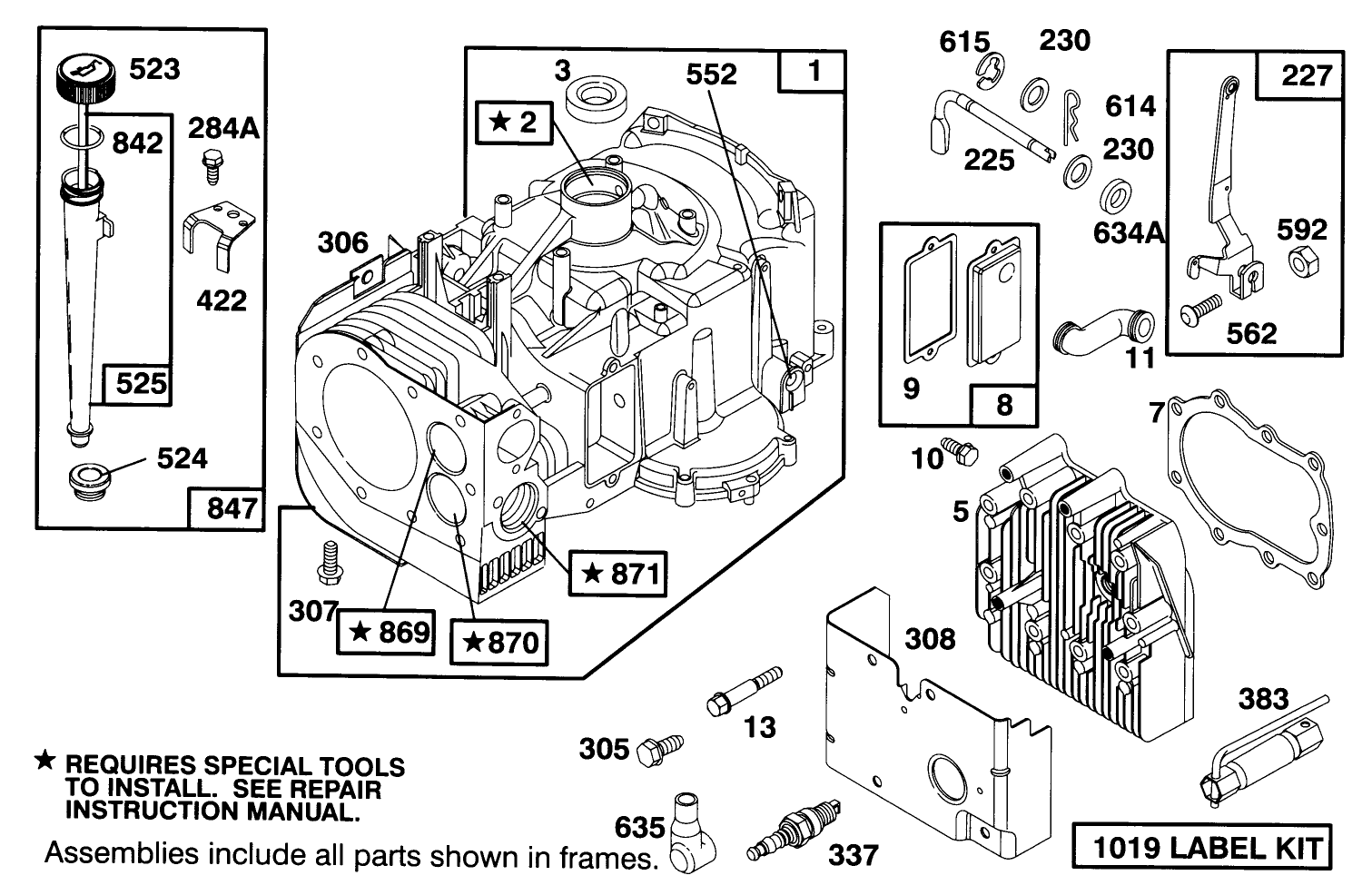 Engine Briggs & Stratton Model 282707-0119-01