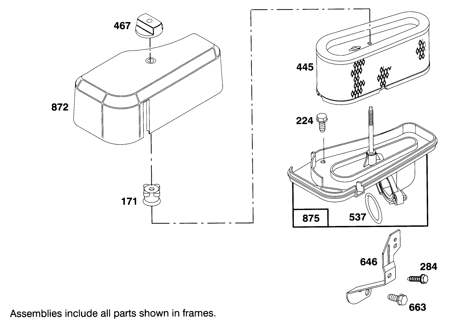 Engine Briggs & Stratton Model 282707-0119-01