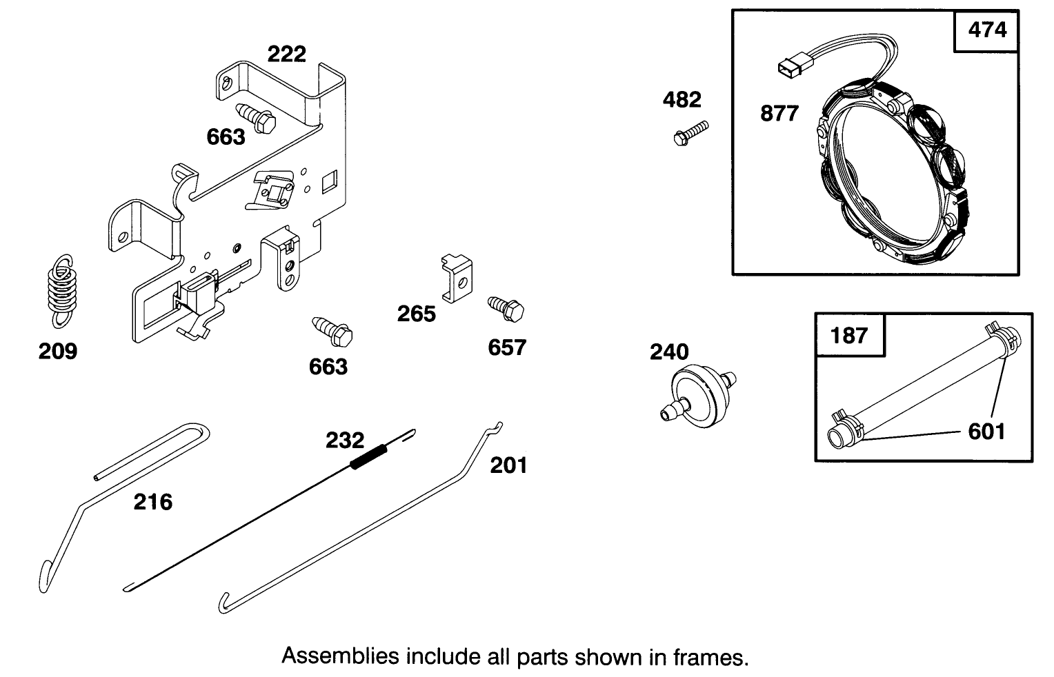 Engine Briggs & Stratton Model 282707-0119-01