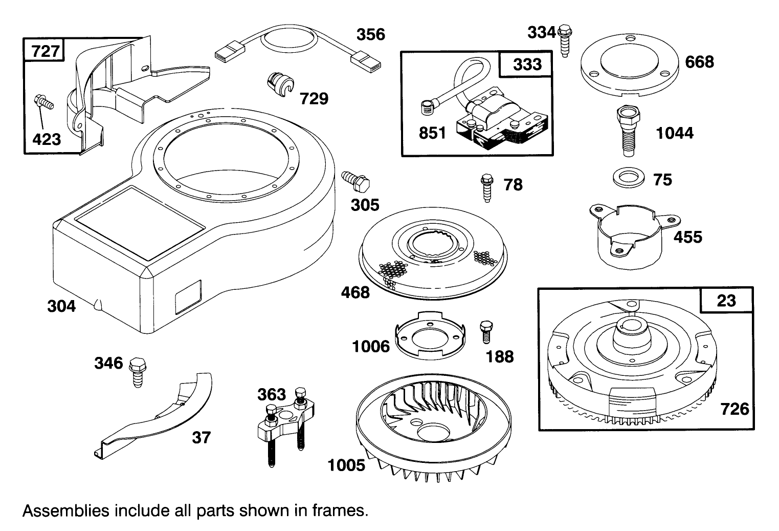 Engine Briggs & Stratton Model 282707-0119-01