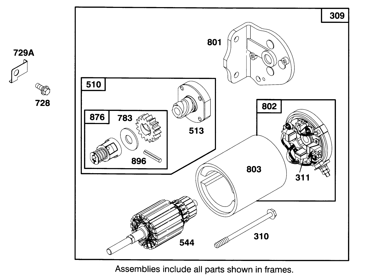 Engine Briggs & Stratton Model 282707-0119-01