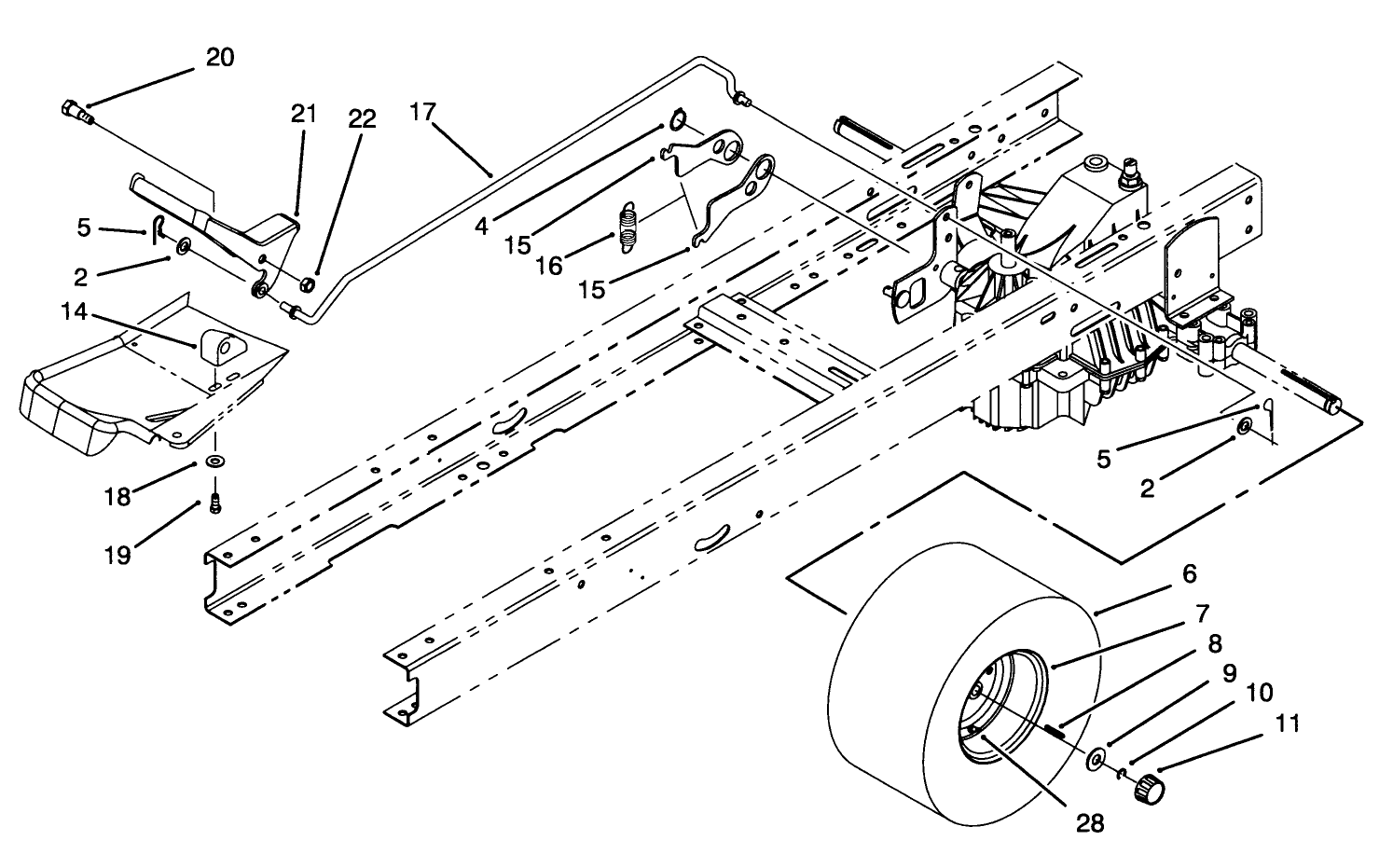 Speed Control & Rear Wheel Assembly