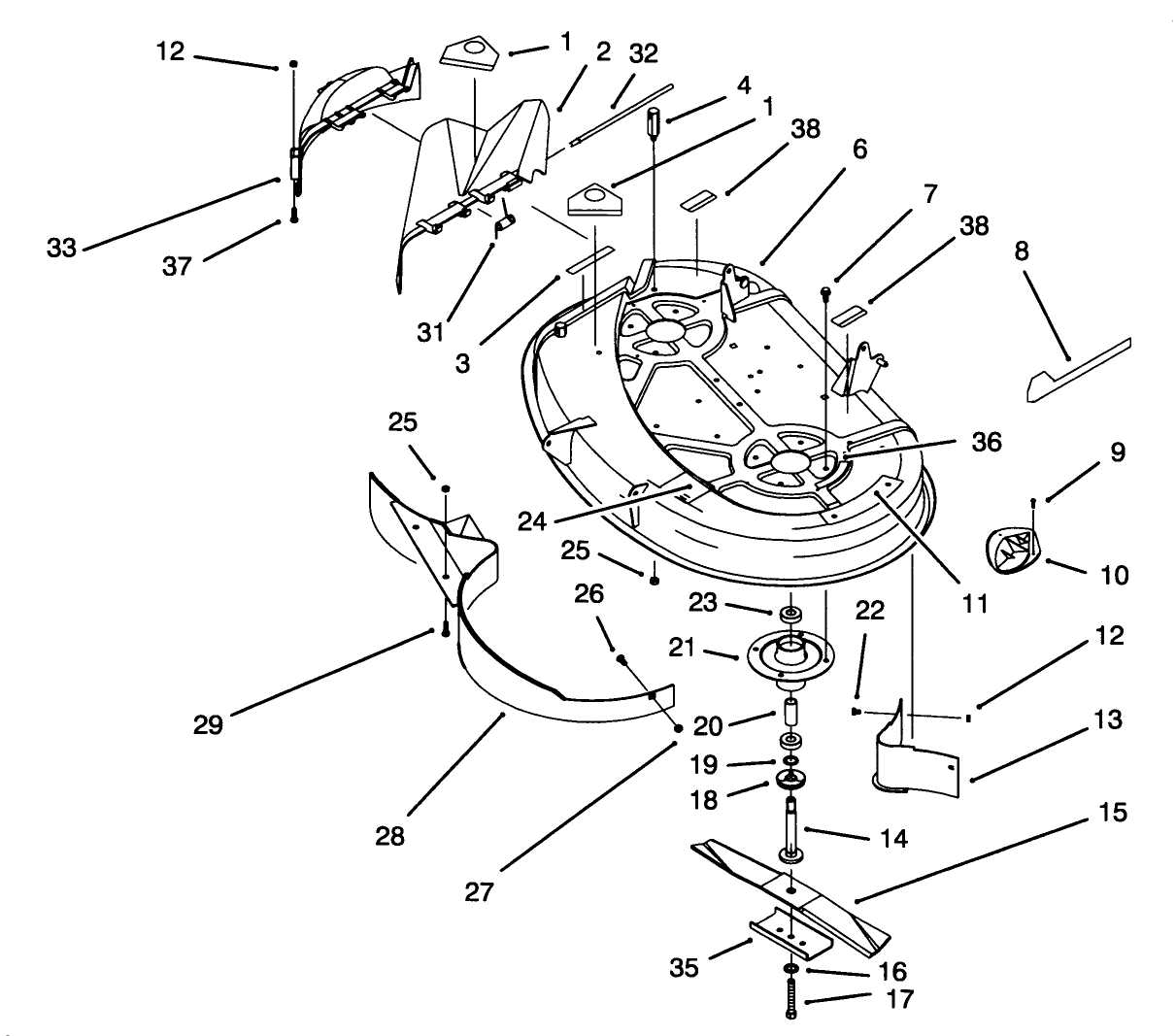 Housing & Spindle (38