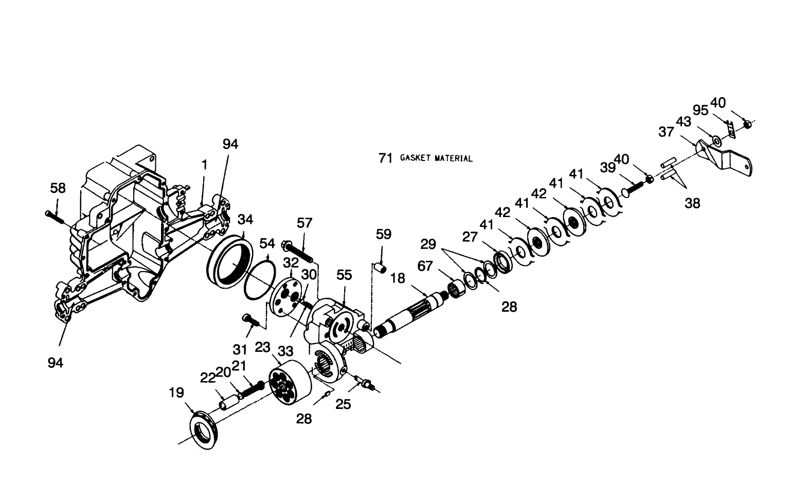 Hydrogear Transaxle Model No. 321-0500