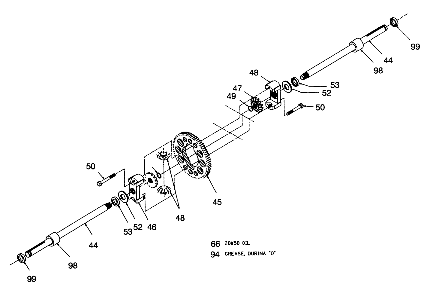 Hydrogear Transaxle Model No. 321-0500 (continued)