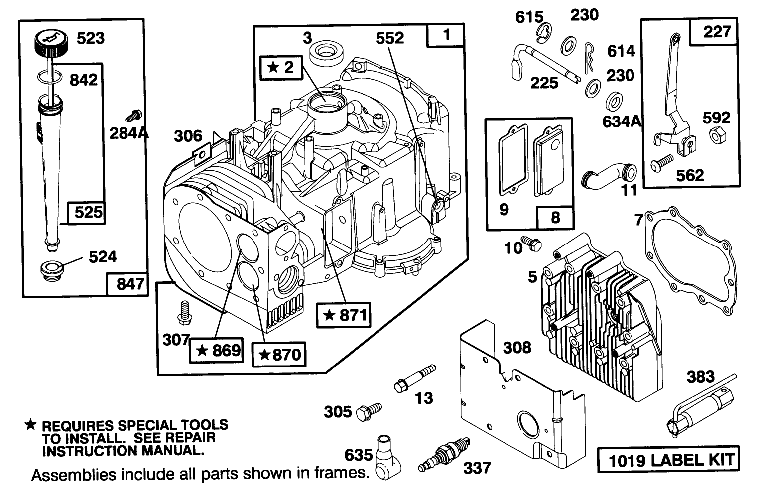 Engine Briggs & Stratton Model 28m707-0122-01