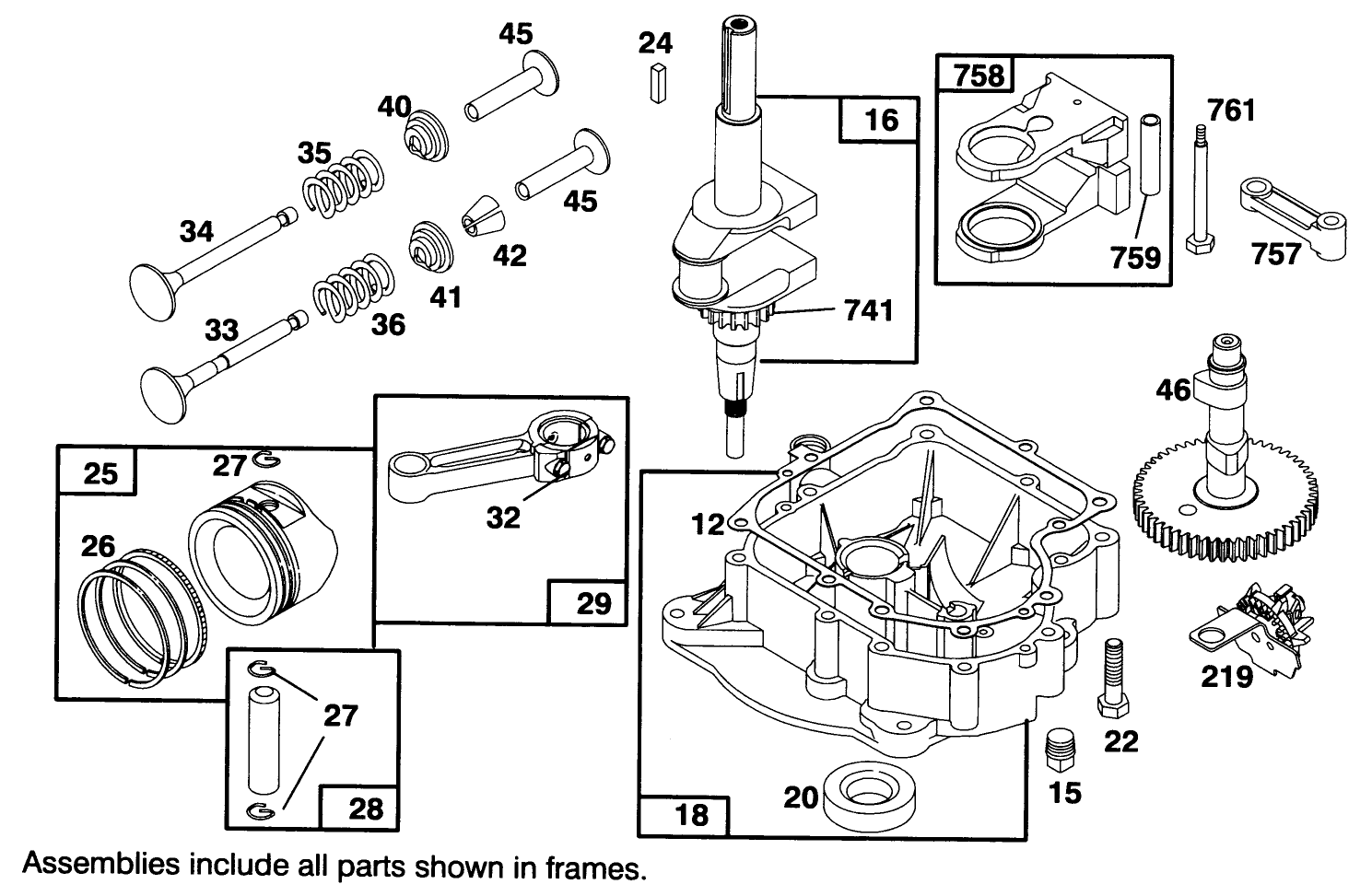 Engine Briggs & Stratton Model 28m707-0122-01