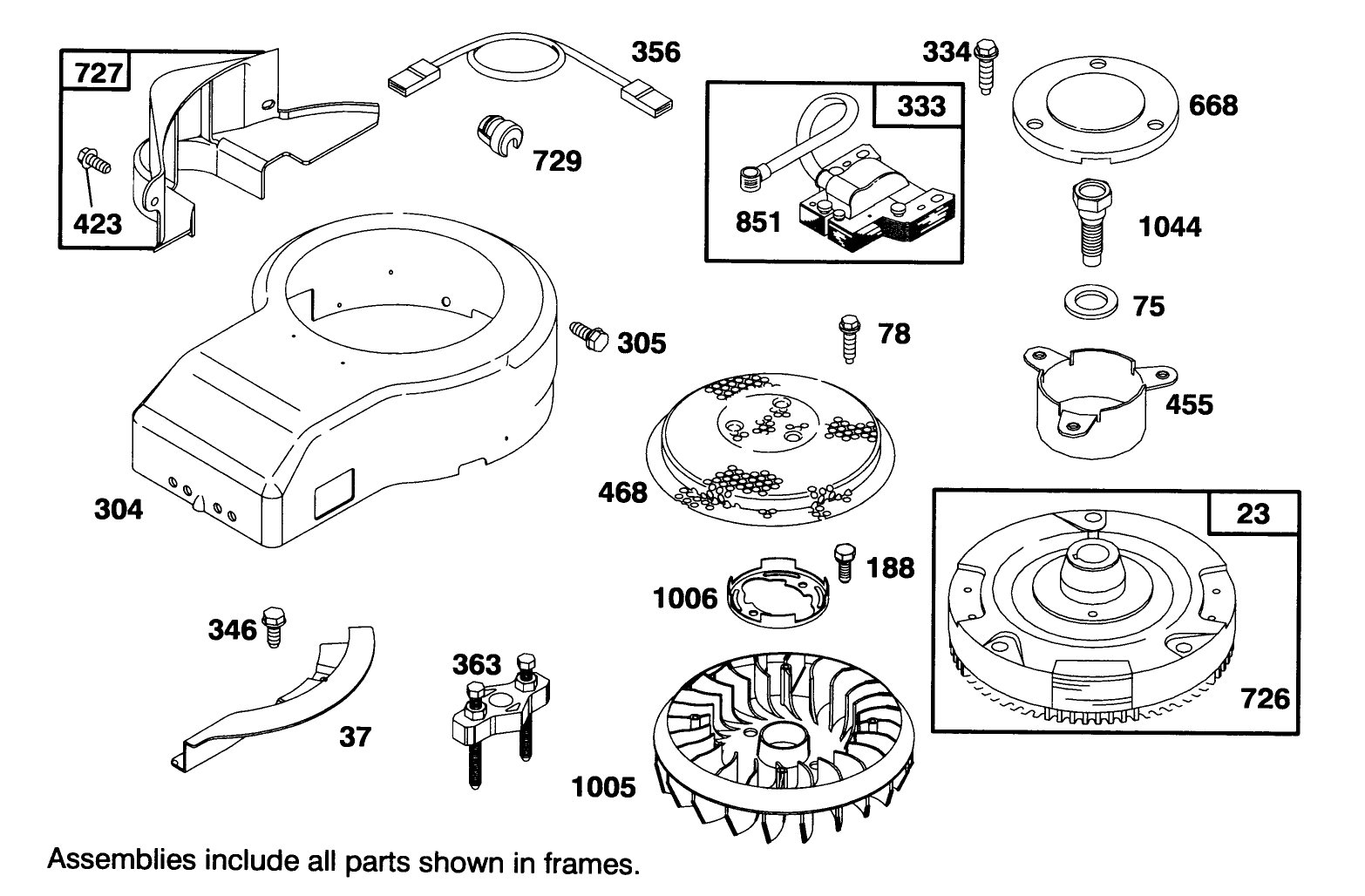 Engine Briggs & Stratton Model 28m707-0122-01
