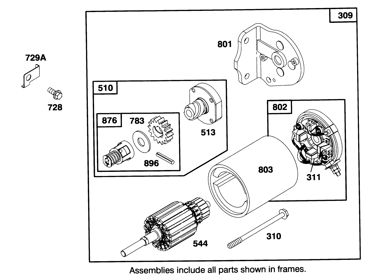 Engine Briggs & Stratton Model 28m707-0122-01
