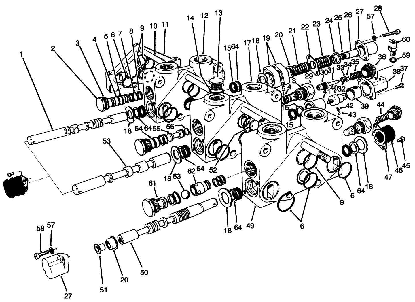 Control Valve Assembly No. 84-2203 (sections 3 Thru 5) (continued)