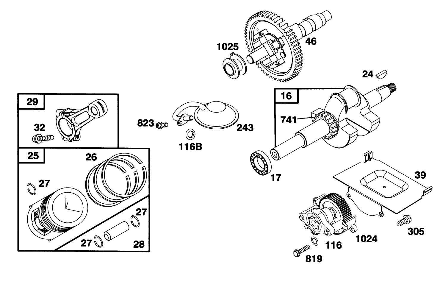 Engine Briggs & Stratton Model 303447-0479-01