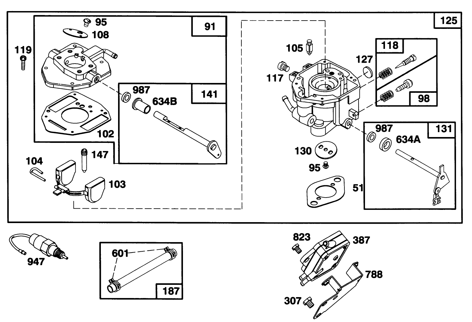 Engine Briggs & Stratton Model 303447-0479-01