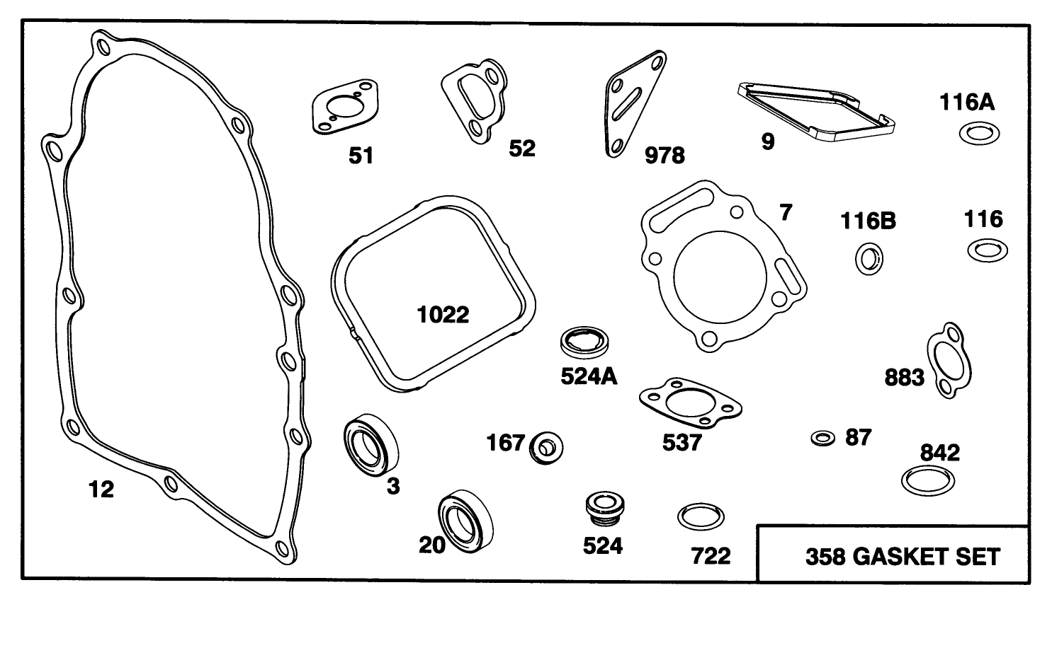 Engine Briggs & Stratton Model 303447-0479-01