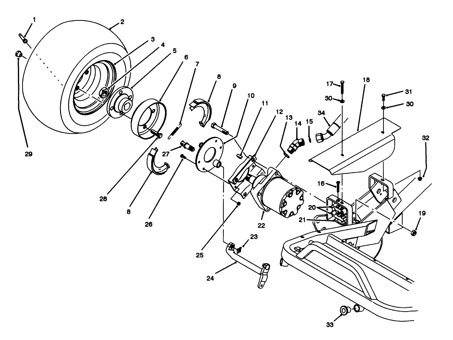 Front Wheel & Brake Assembly