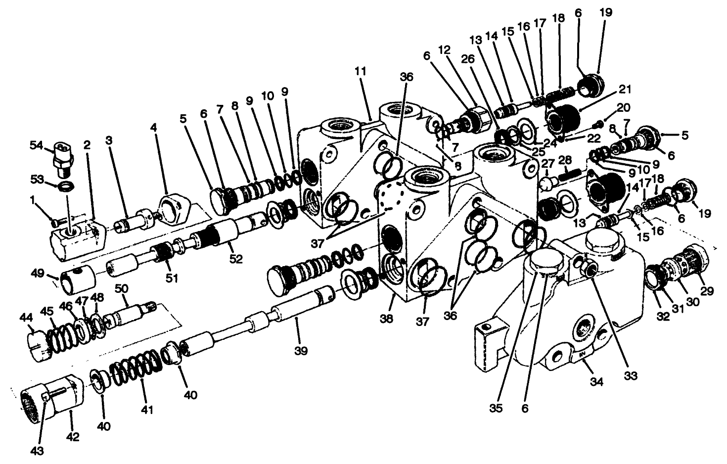 Control Valve Assembly No. 84-2203 (sections 1 And 2) (continued)