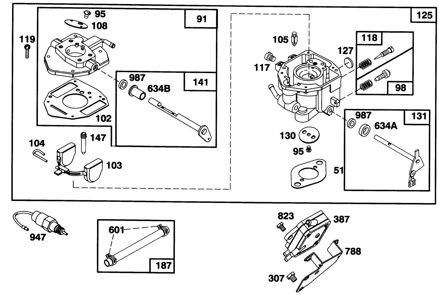 Engine Briggs & Stratton Model 303447-0411-01