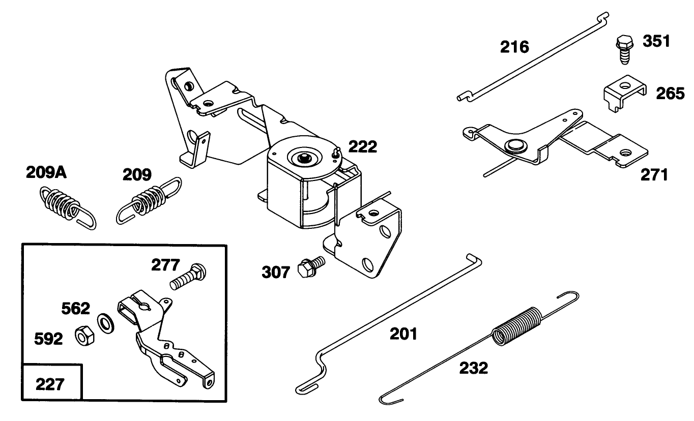 Engine Briggs & Stratton Model 303447-0411-01
