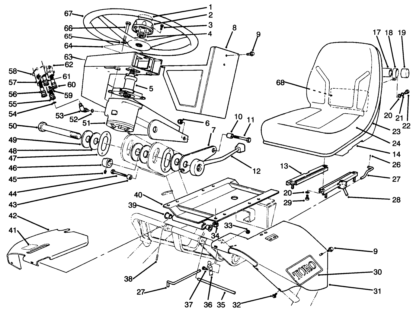 Steering & Seat Assembly