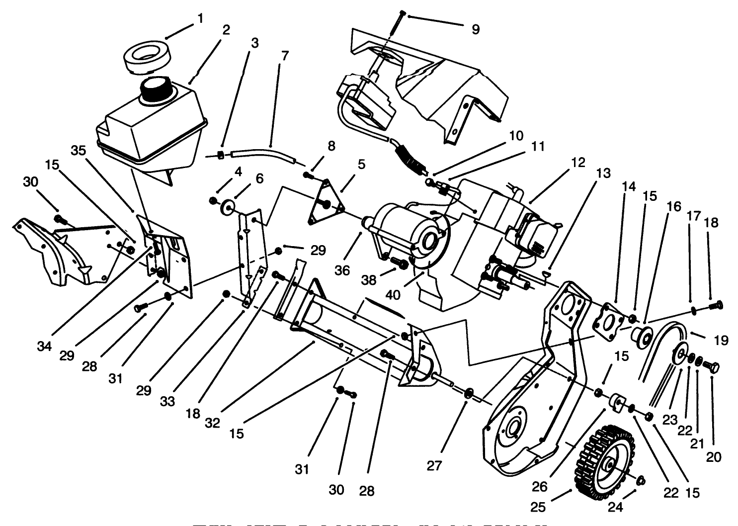 Engine & Frame Assembly Model 38195 (electric)