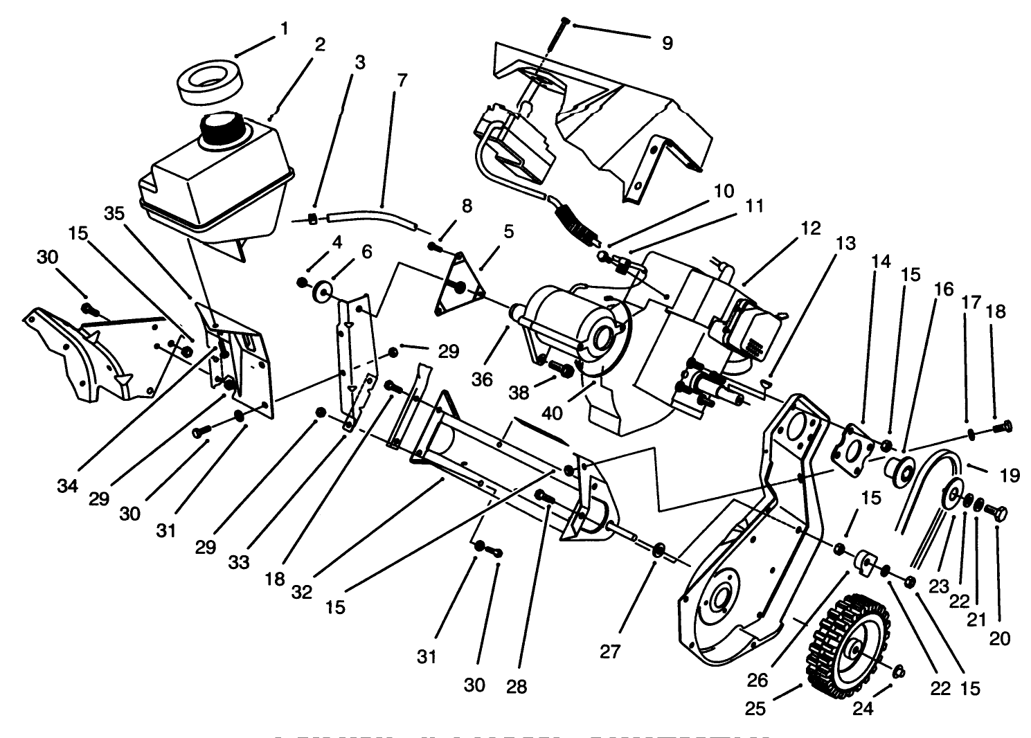 Engine & Frame Assembly Model 38196 (electric)