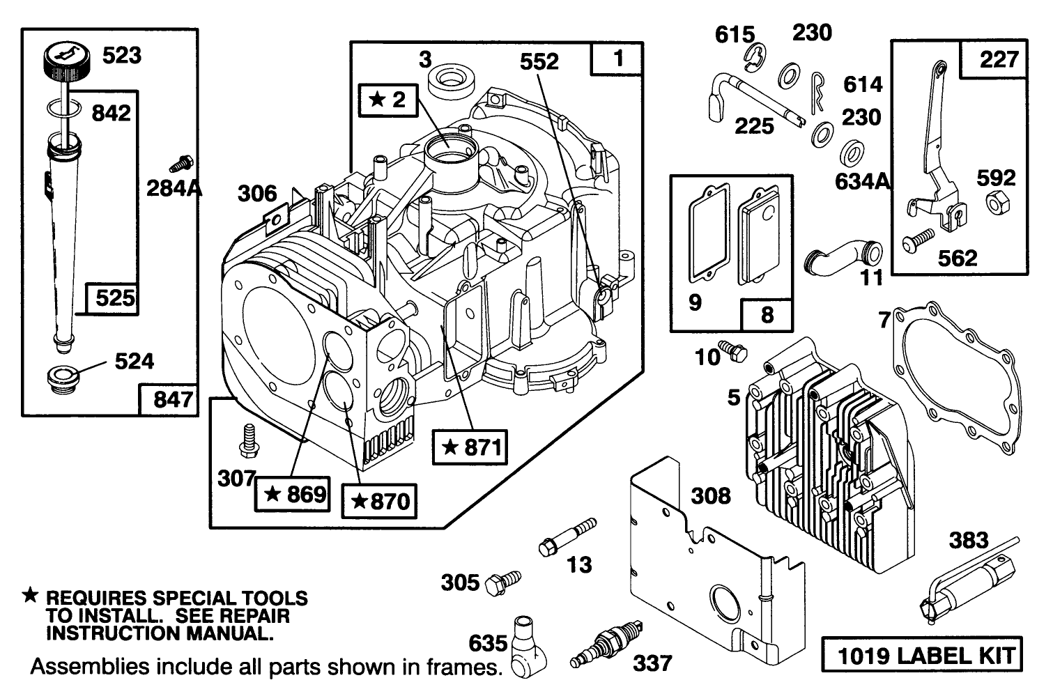 Engine Briggs & Stratton Model 286707-0453-01