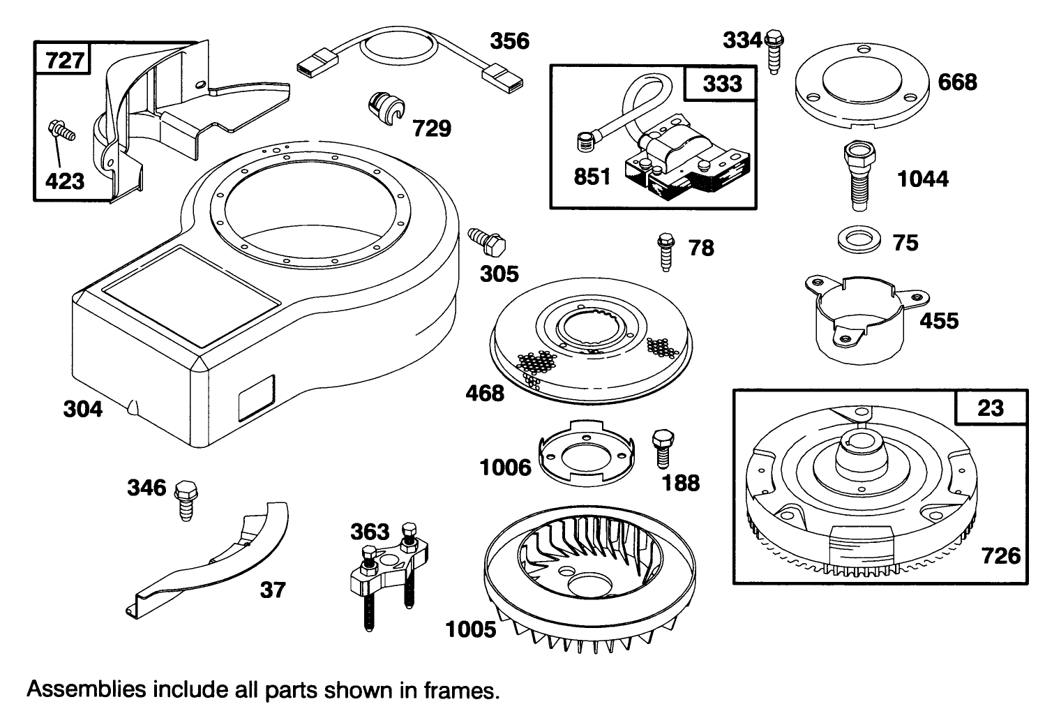 Engine Briggs & Stratton Model 286707-0453-01