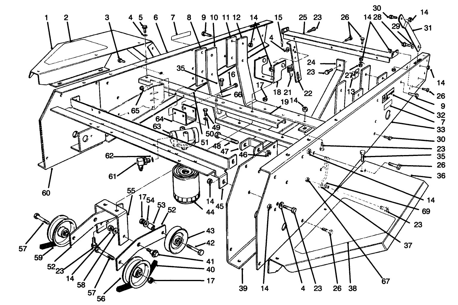 Frame & Jackshaft Assembly