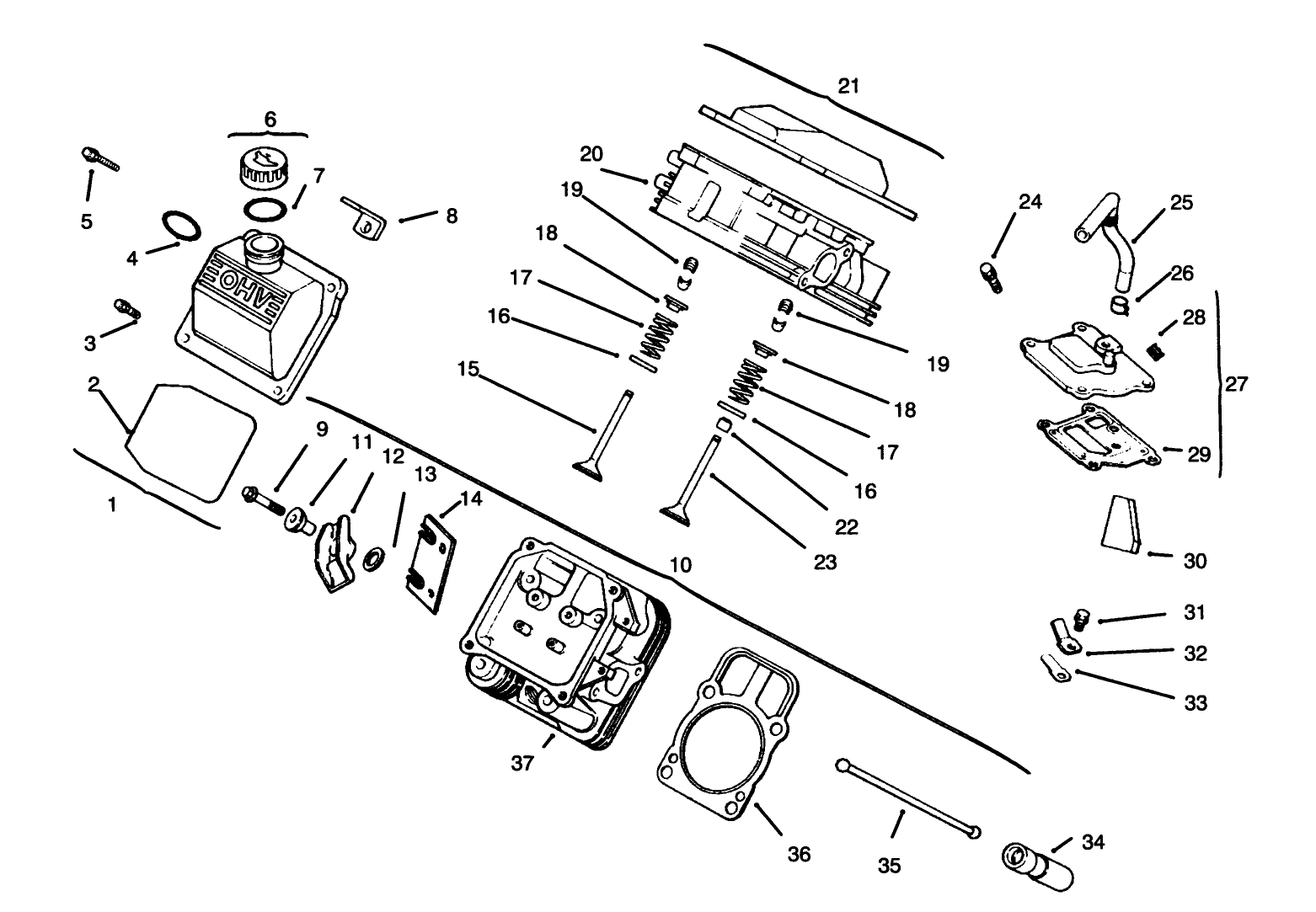 Cylinder Head, Valve & Breather