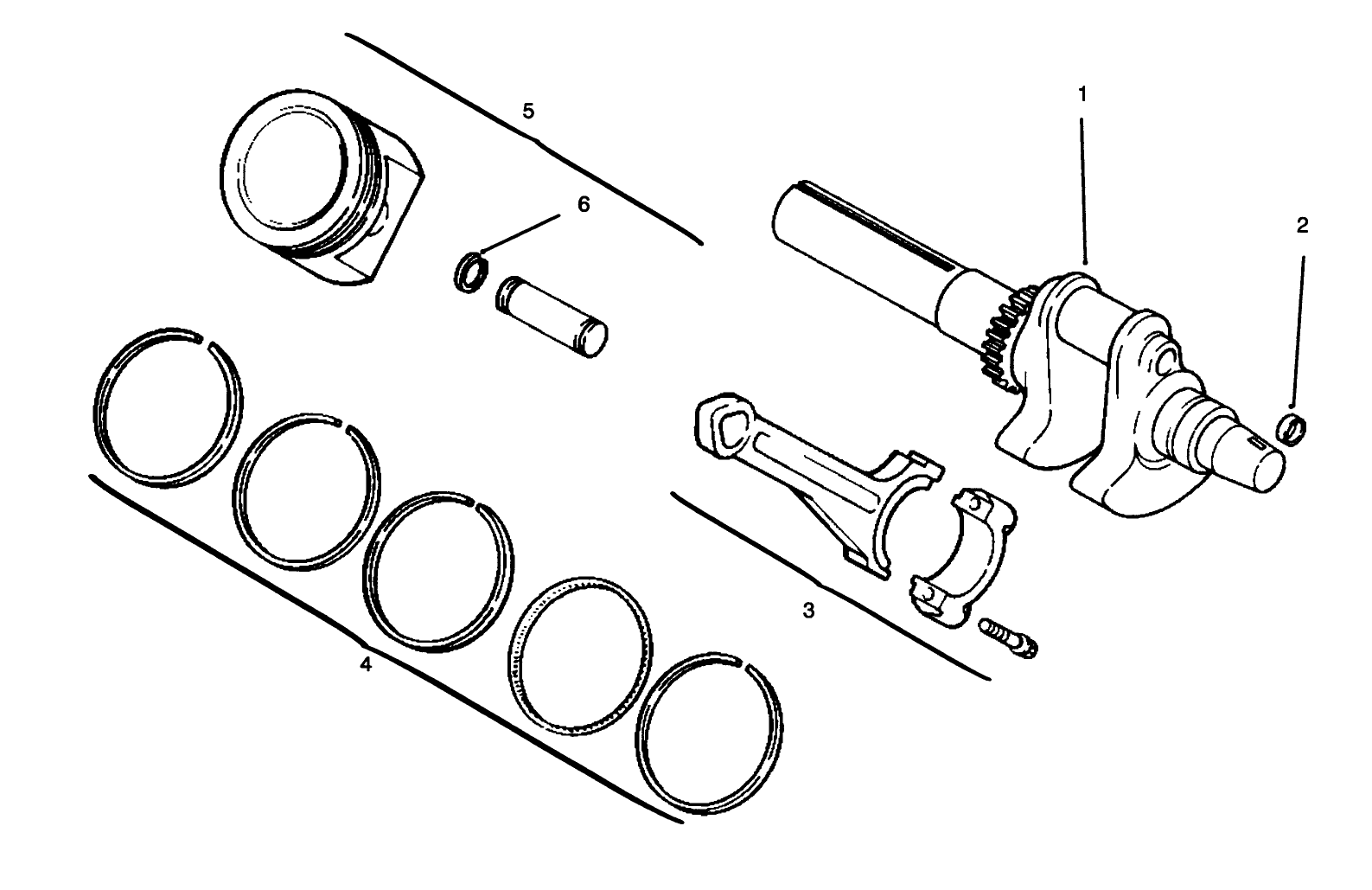 Crankshaft, Piston And Rings