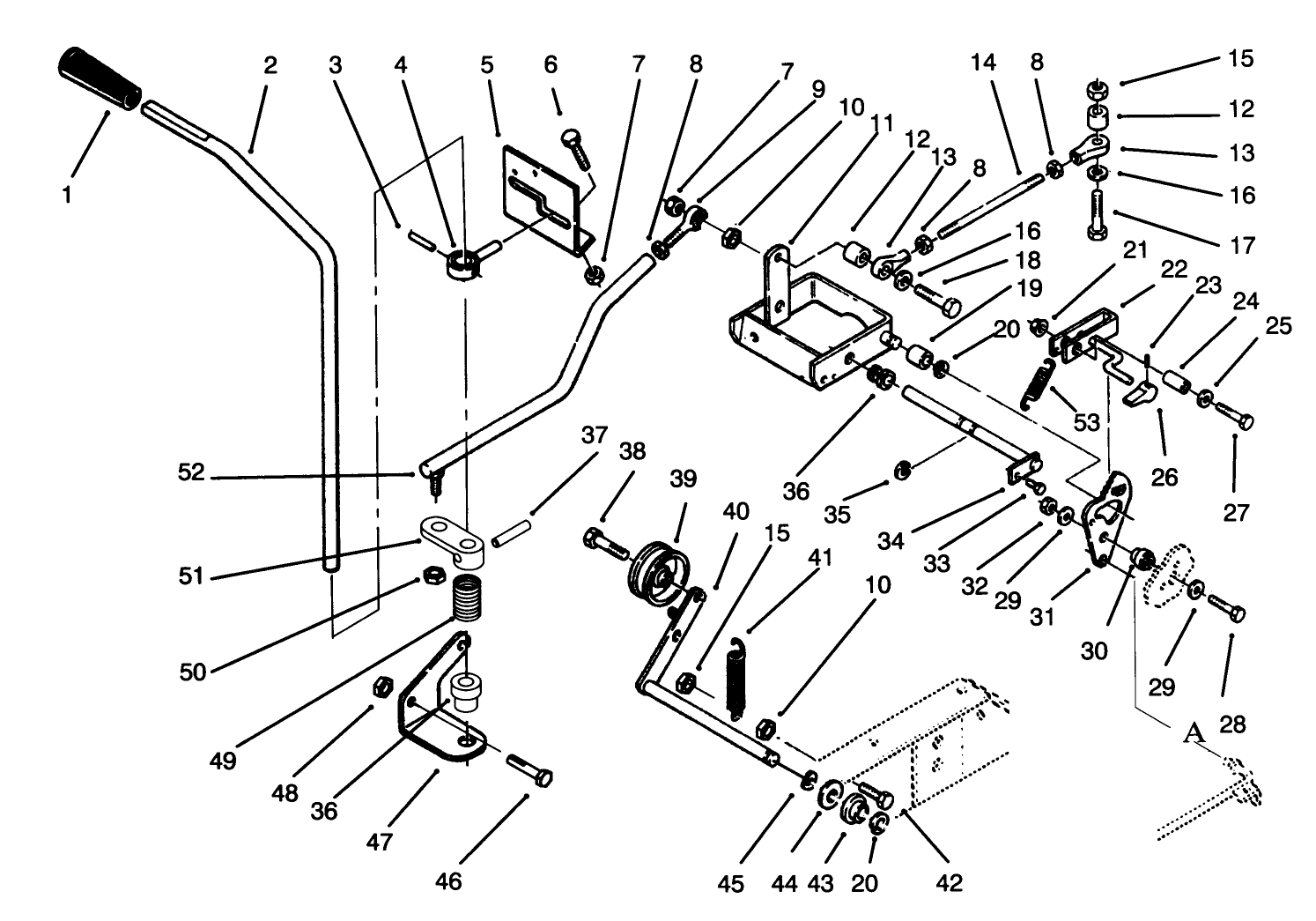 Clutch, Brake And Motion Control Linkage