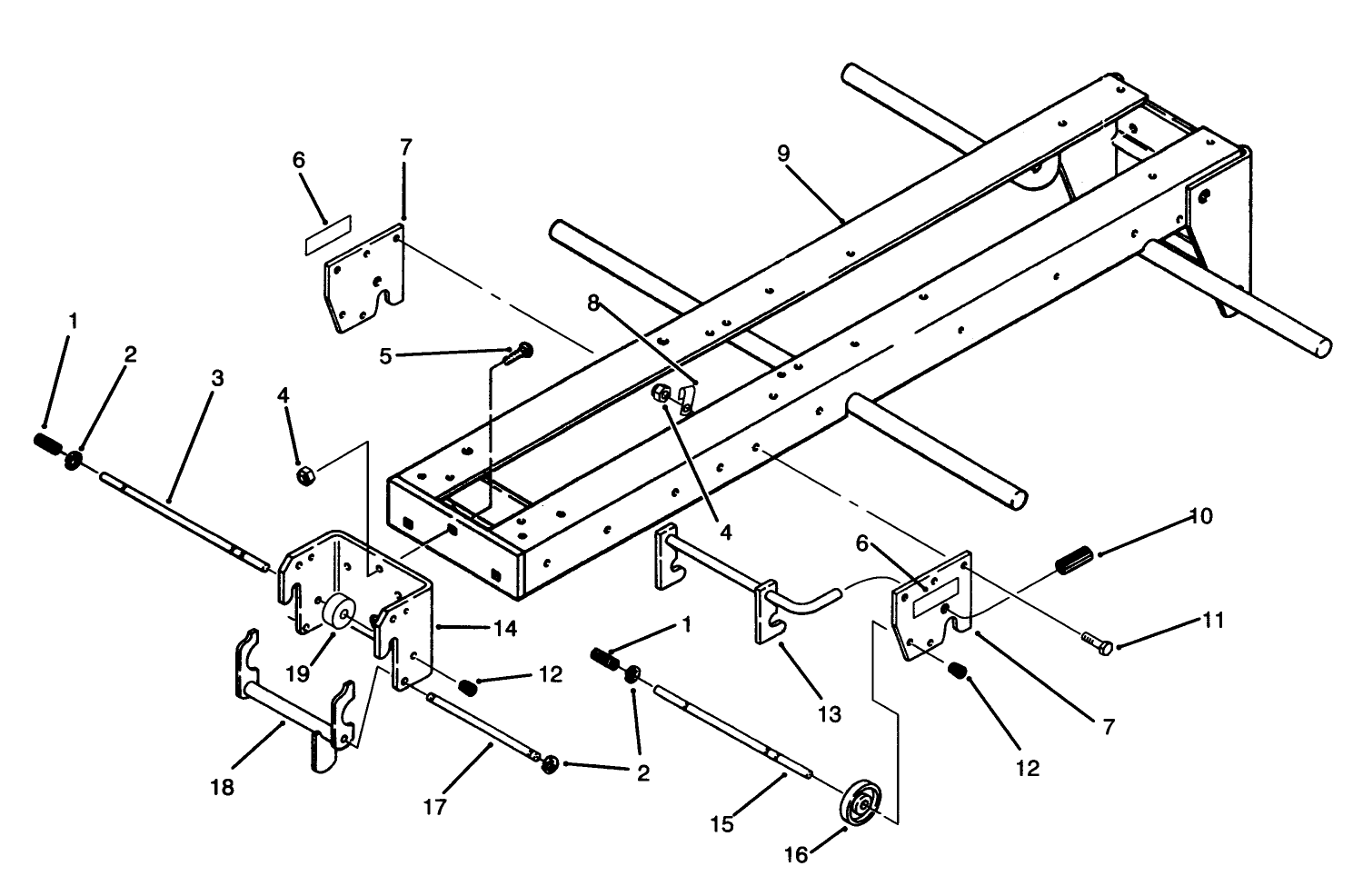 Front & Mid Hitch Assembly