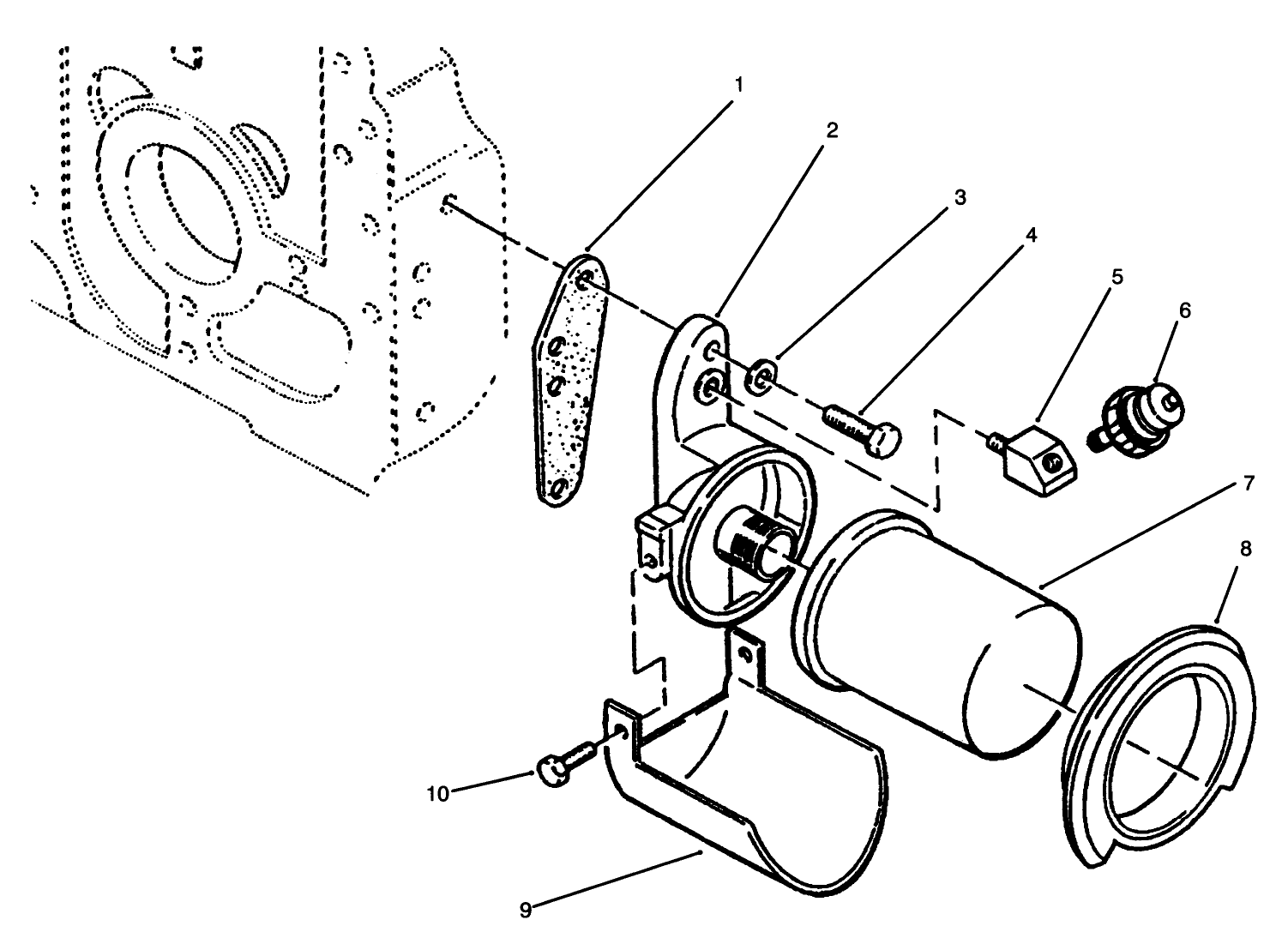 Oil Filter And Low Oil Pressure Cut-Off Switch