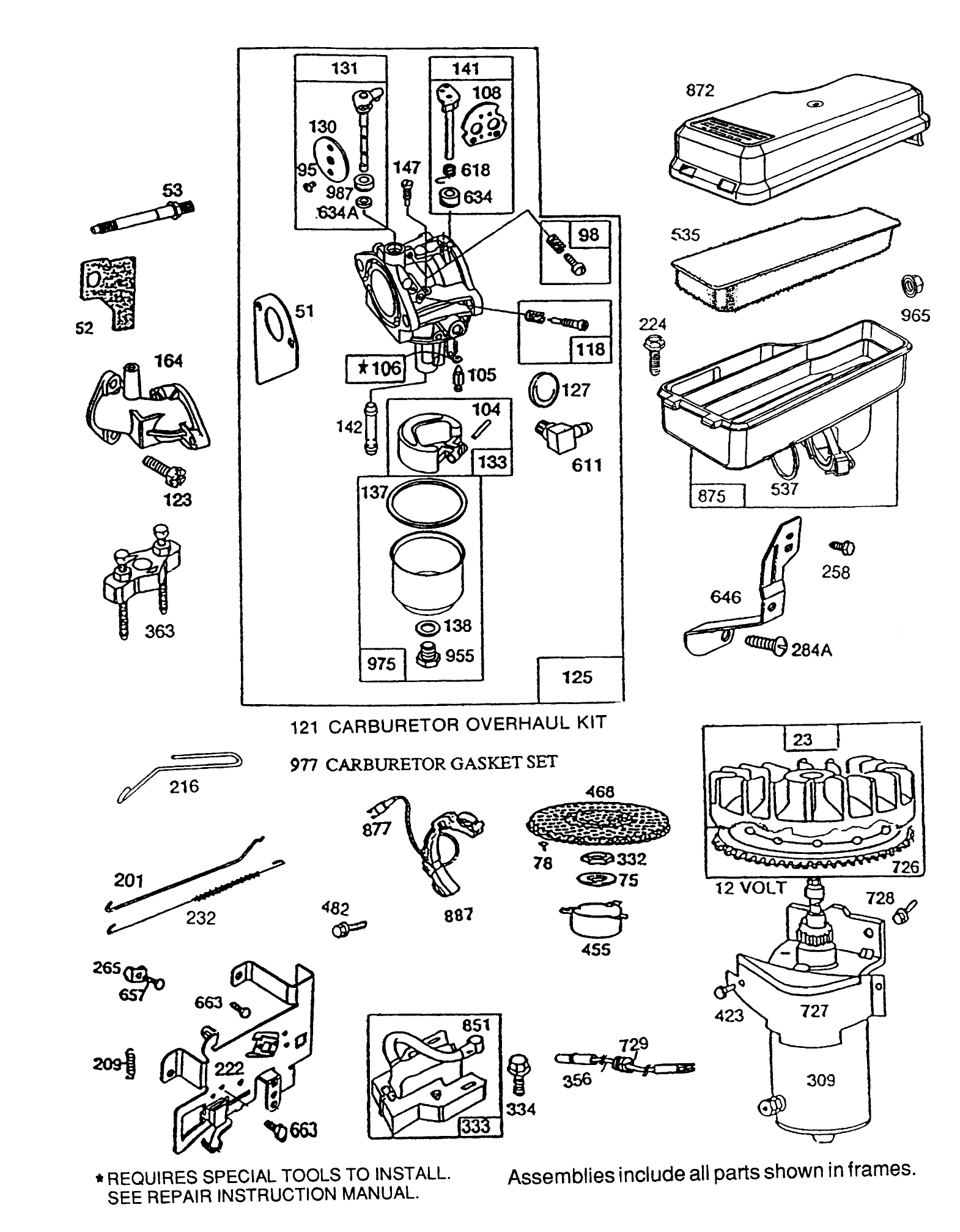 Briggs & Stratton Model No. 195707-0121-01