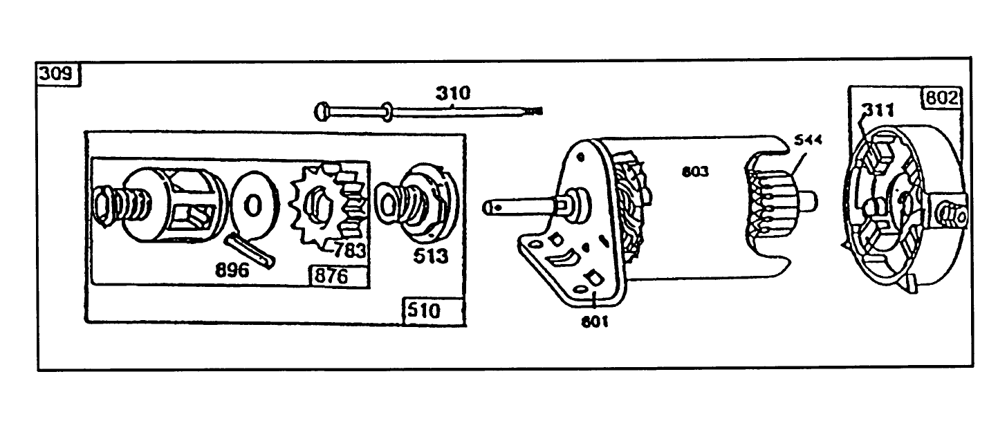 Starter-Briggs & Stratton No. 195707-0121-01