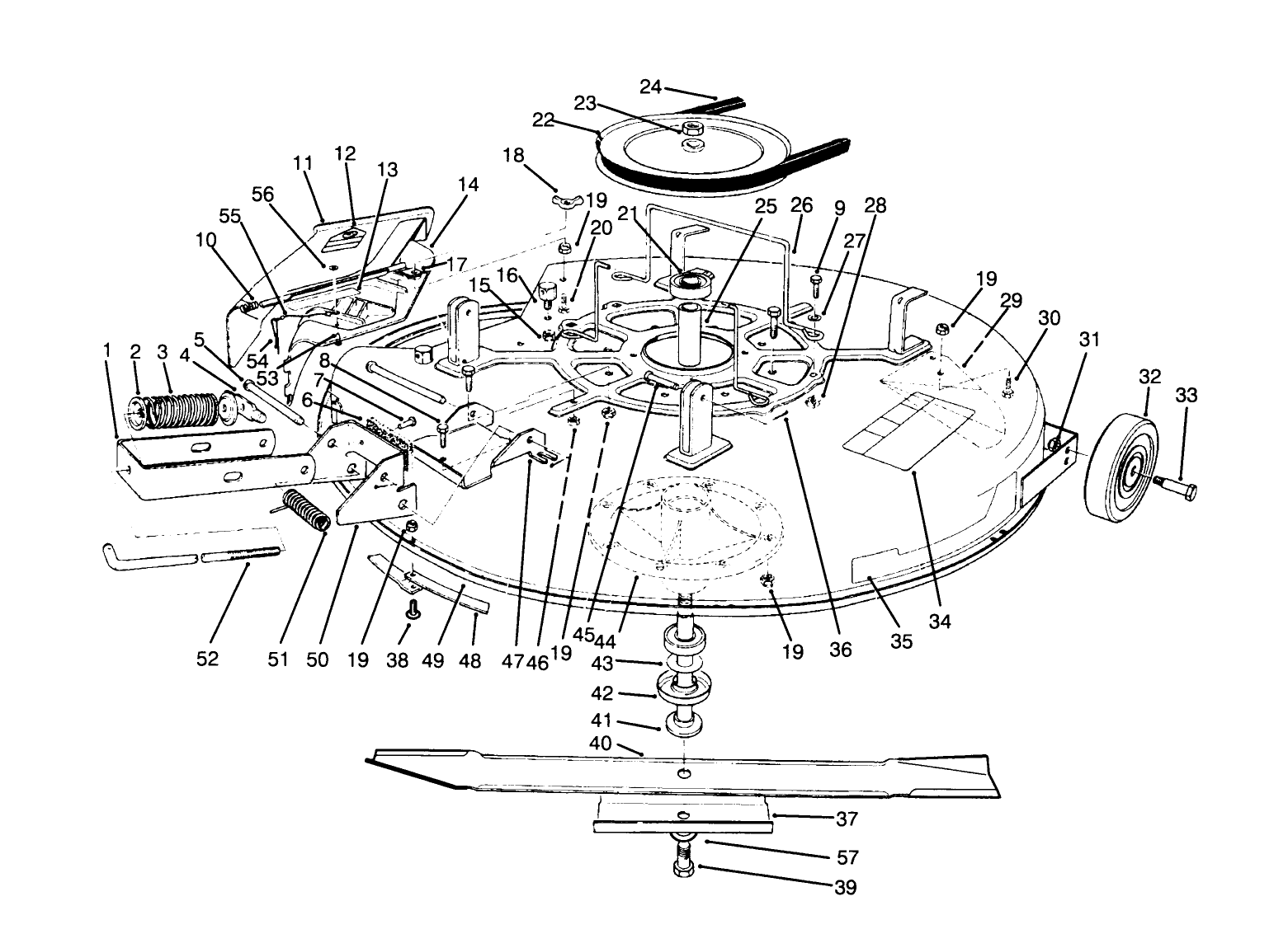 Mower Assembly-Recycler