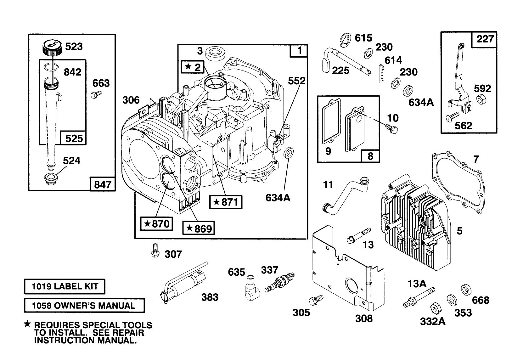 Engine Briggs & Stratton Model 28b707-0126-01