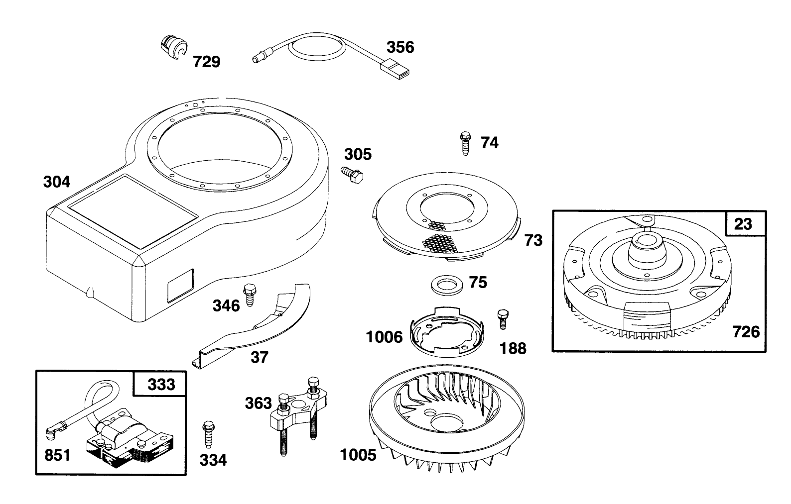 Engine Briggs & Stratton Model 28b707-0126-01