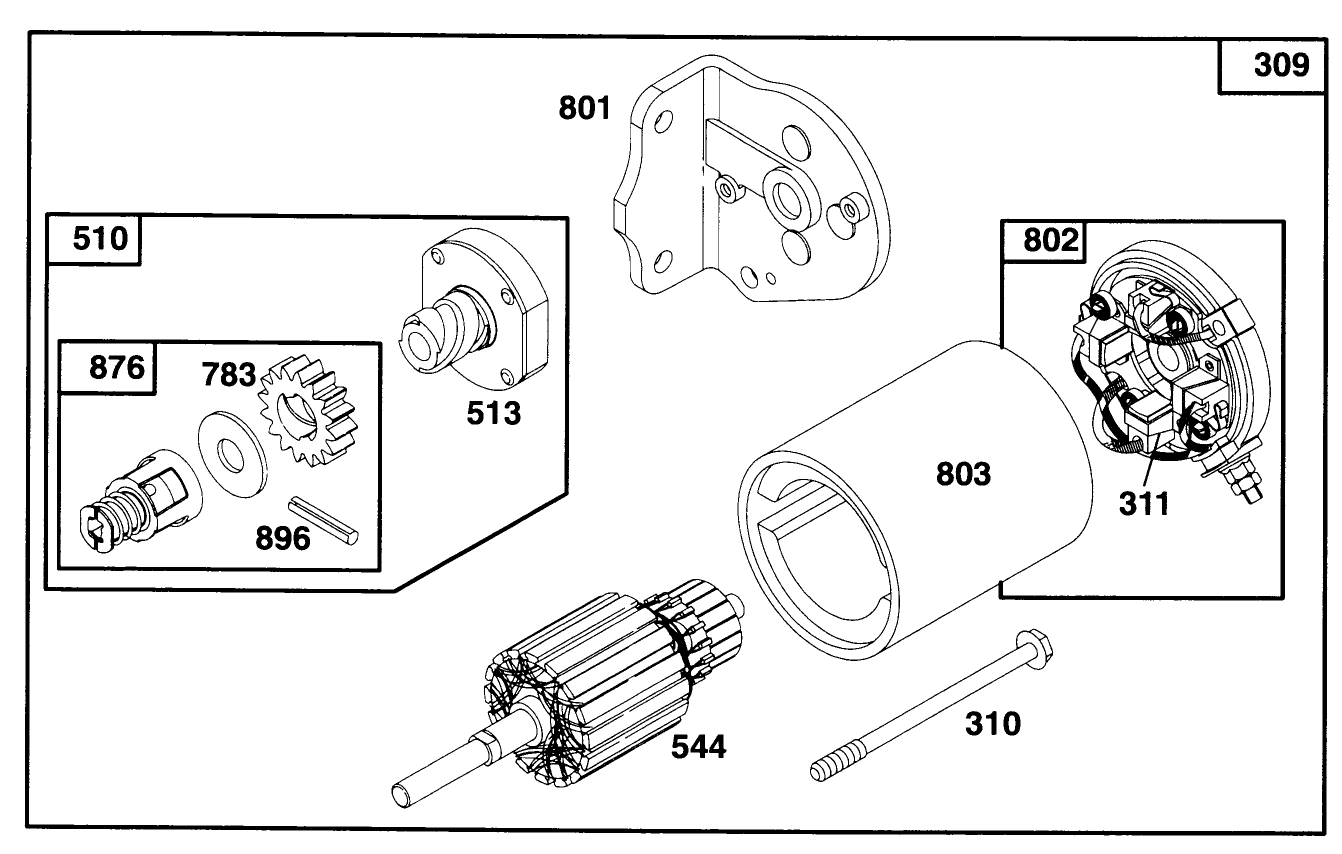 Engine Briggs & Stratton Model 28b707-0126-01