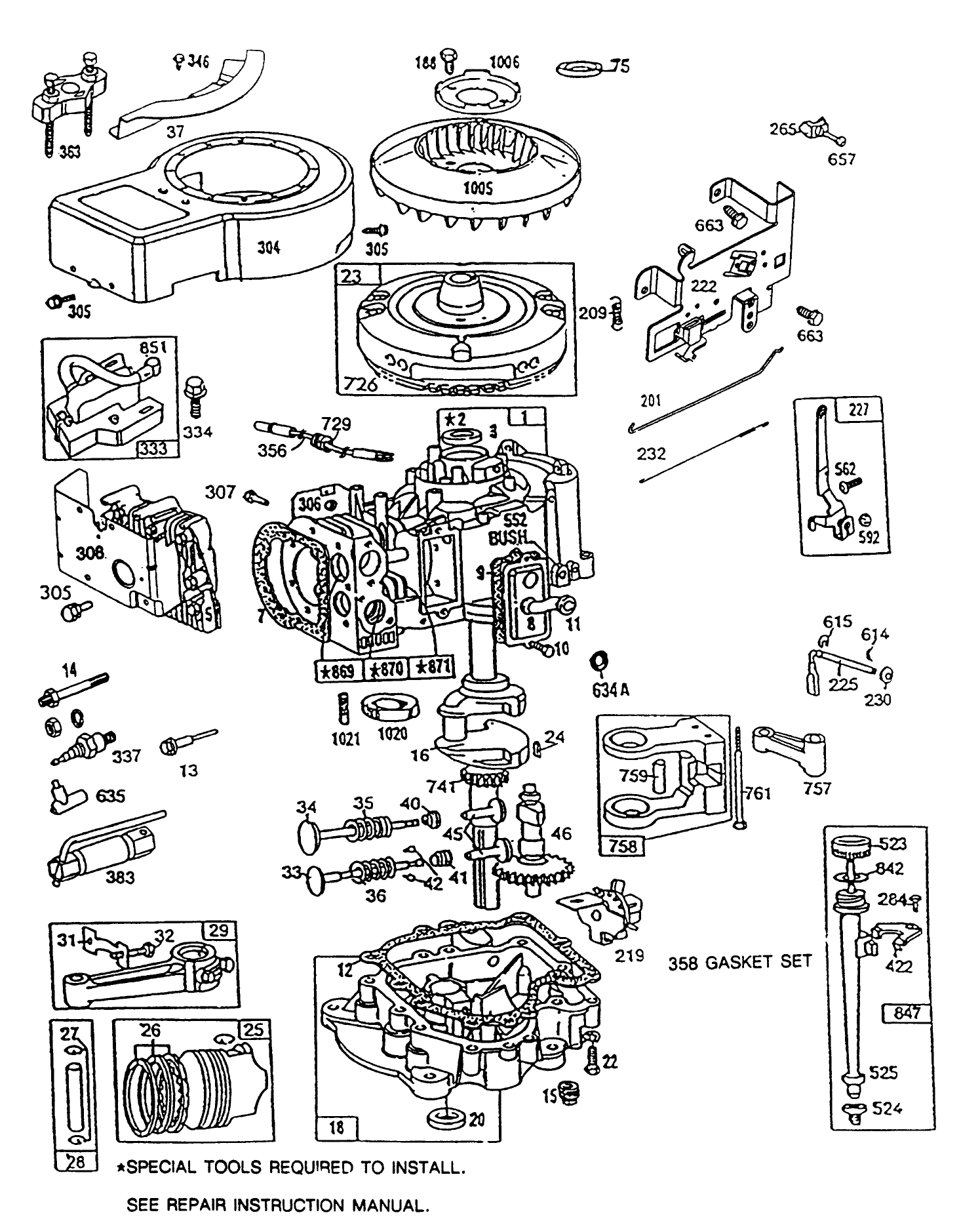 Briggs & Stratton Model No. 286707-0119-01
